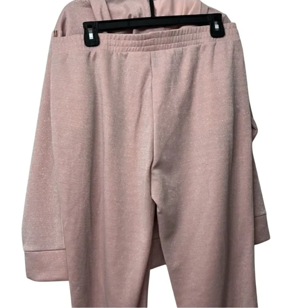 Girls Track Jogger Sweat Suit Athletic Set Size L